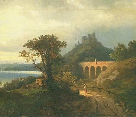 Johann Koler Italian landscape oil painting image